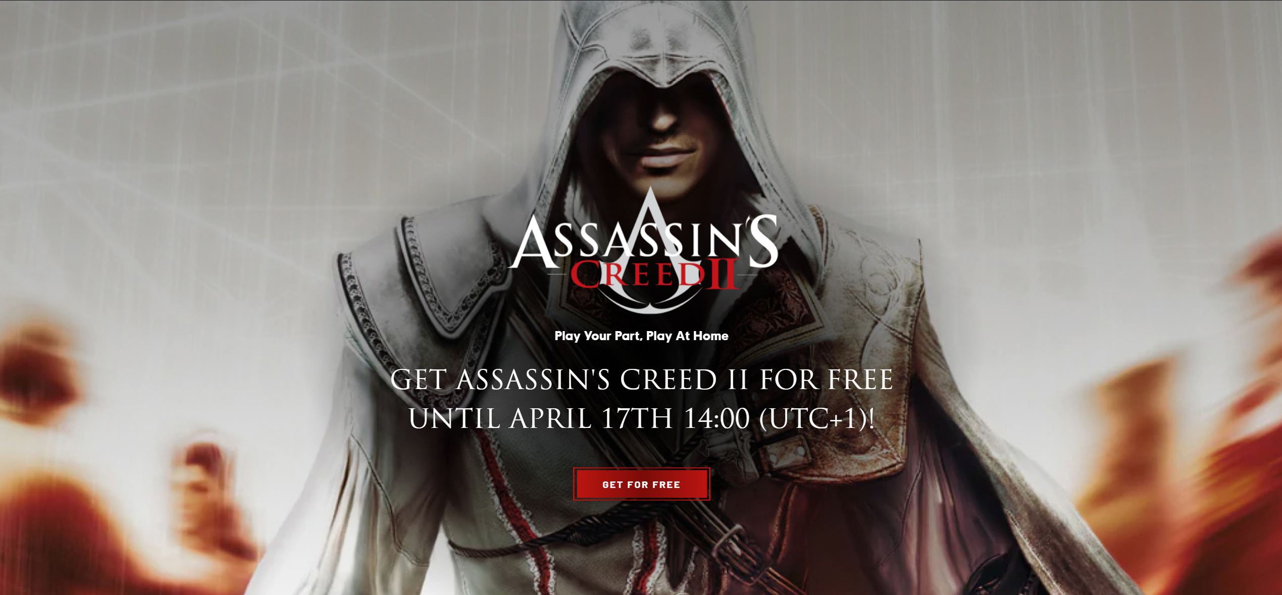 Assassin's Creed 2 will be free to keep on uPlay starting tomorrow