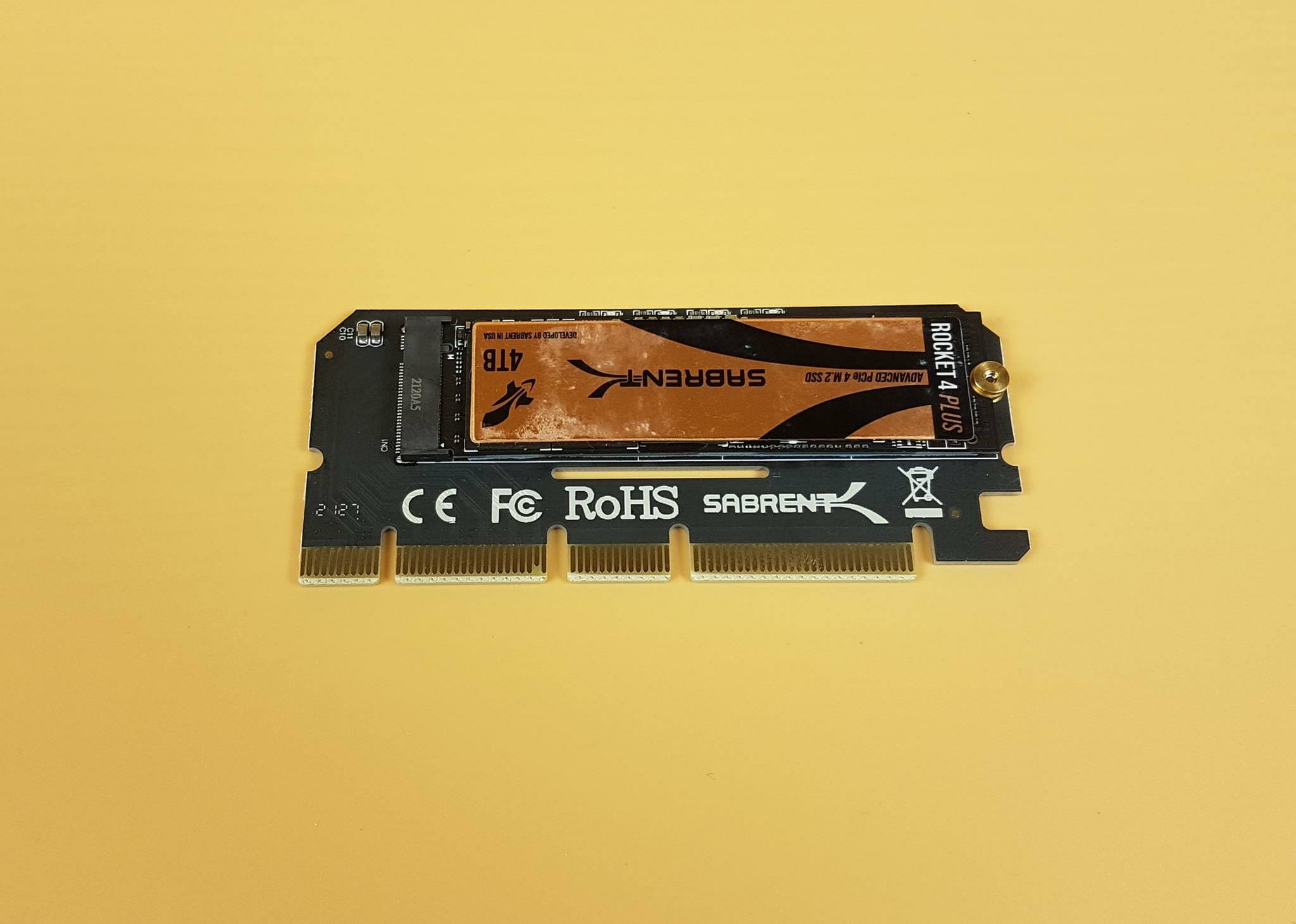 SABRENT NVMe M.2 SSD to PCIe X16/X8/X4 Card with Aluminum Heat  Sink (EC-PCIE) : Grocery & Gourmet Food
