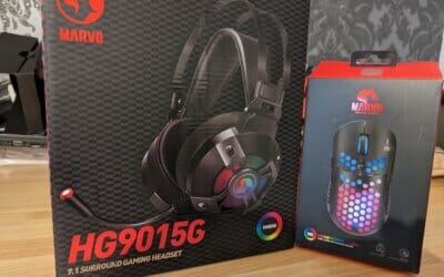 Marvo HG9015G Gaming Headset & Honeycomb Shell Gaming Mouse Review