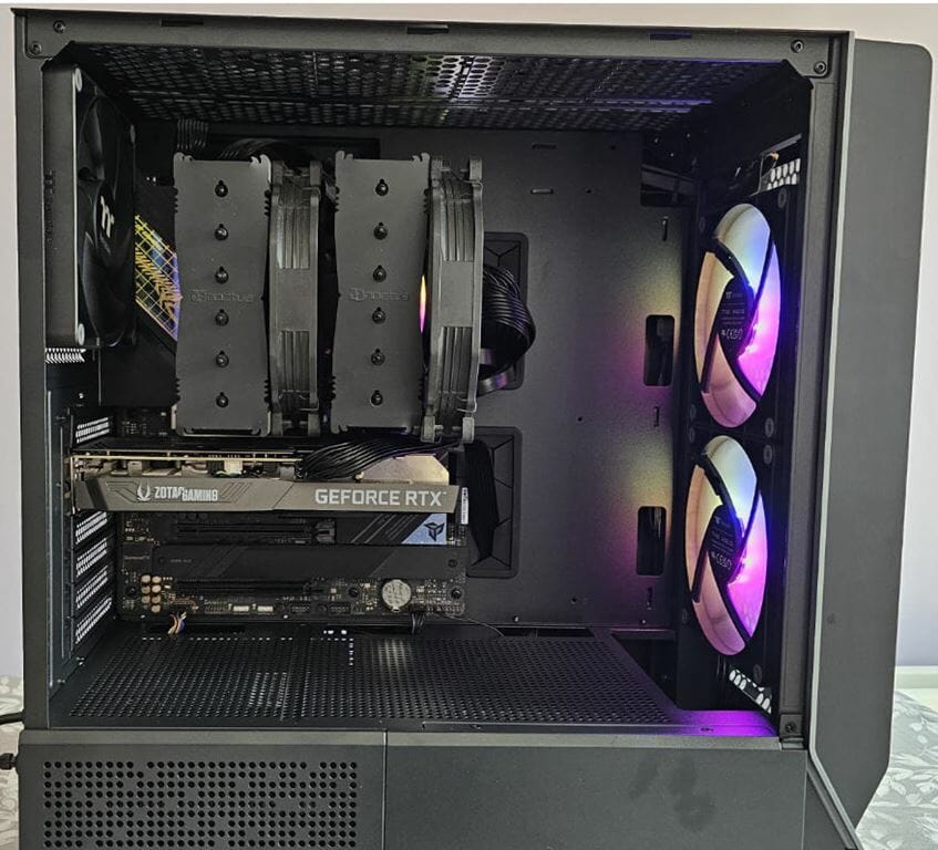 Image of a fully built Budget Gaming PC 