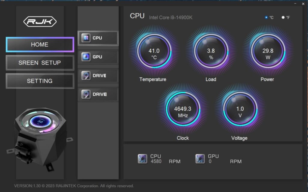 Raijintek Cyclops 360 Software 1