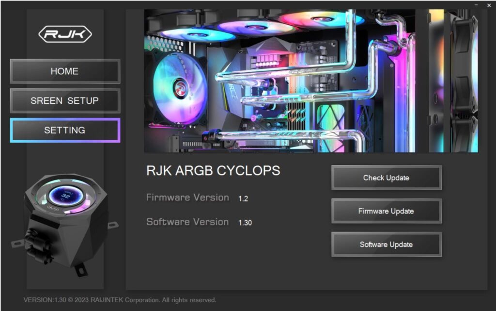 Raijintek Cyclops 360 Software 3