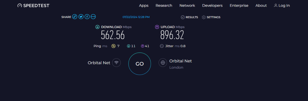 Speedtest Marble Office WiFi