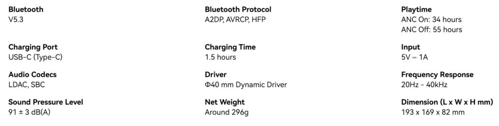 edifier wh950nb specs