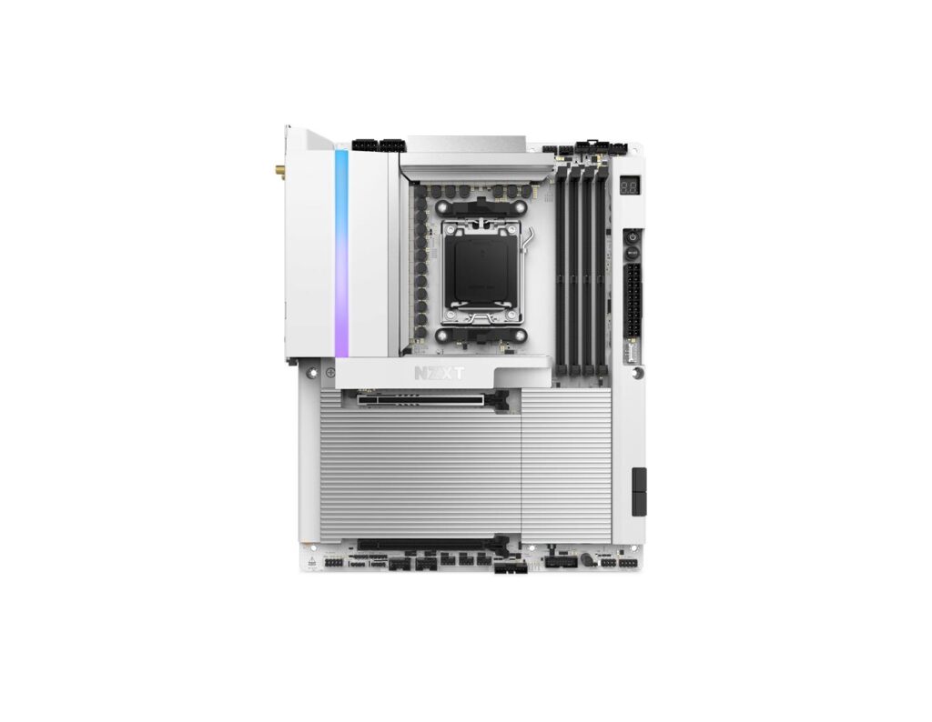 NZXT N9 X870E motherboard in white