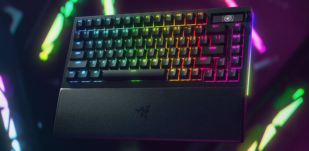 Razer Unveils BlackWidow V4 Pro 75%: A High-End Compact Keyboard with OLED Display and 4,000 Hz Polling Rate