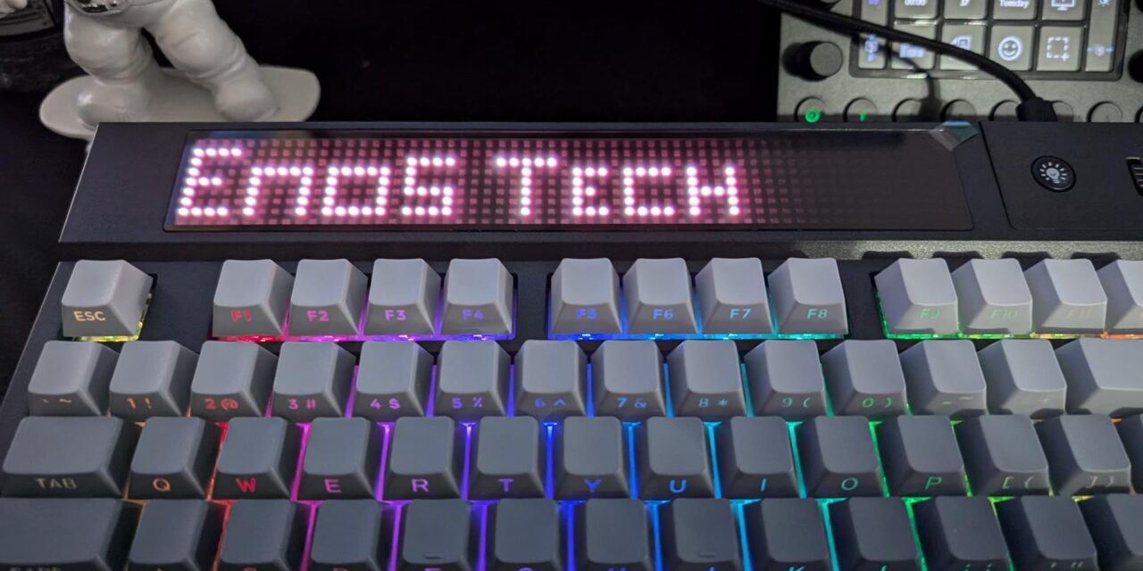 EPOMAKER Dynatab 75X – A 75% Keyboard With Customizable RGB Dot-Matrix Display