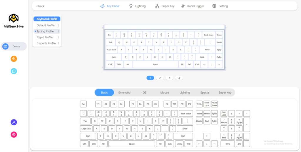 melgeek hive keyboard profile