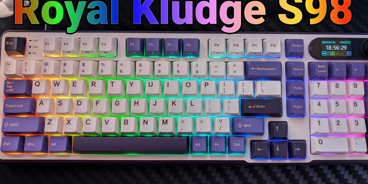 Royal Kludge S98 Wireless Mechanical Keyboard – Smart Display adds loads of customization options