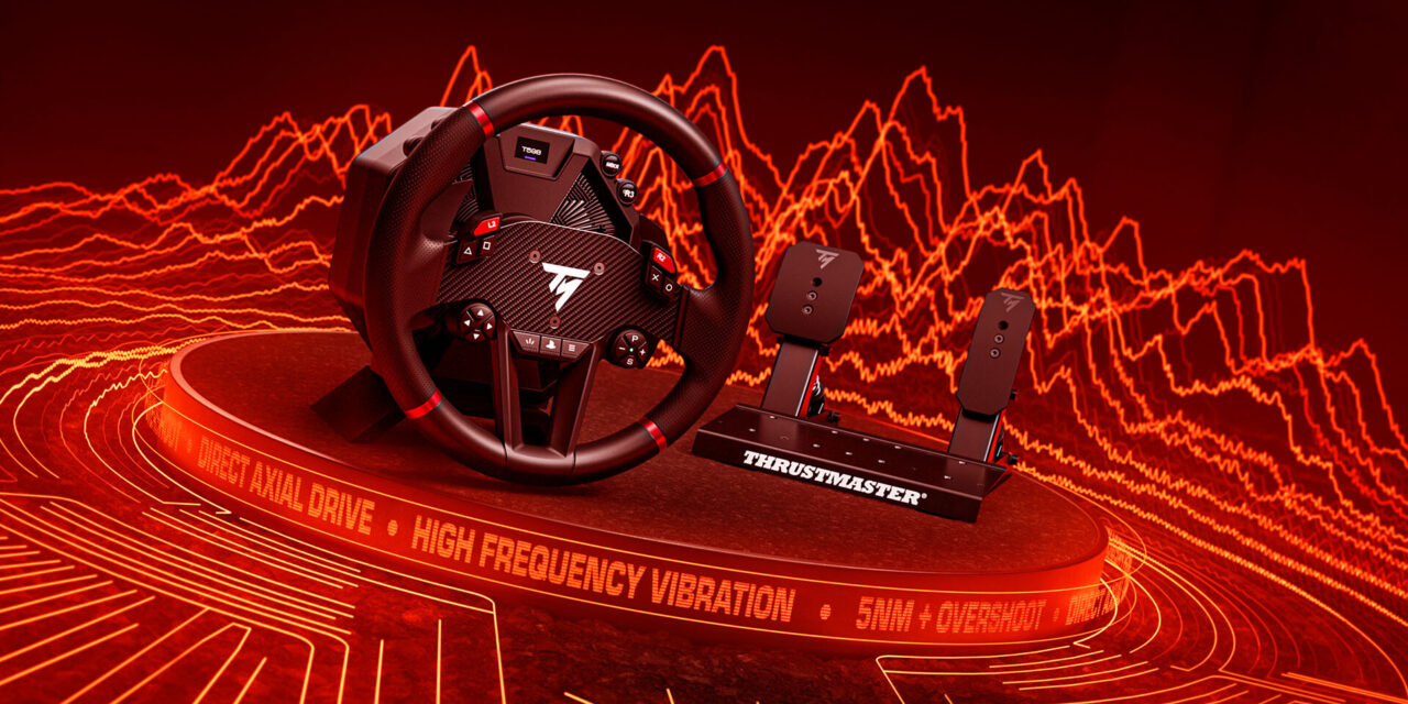 Thrustmaster Introduces T598 Direct Axial Drive Motor Base, Wheel Rim, and Pedal Set