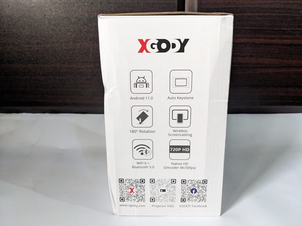 XGODY Gimbal3 Portable Smart Projector