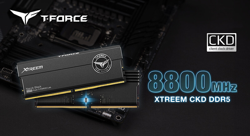 Team Group Launches T-Force XTREEM CKD DDR5-8800 Gaming Memory