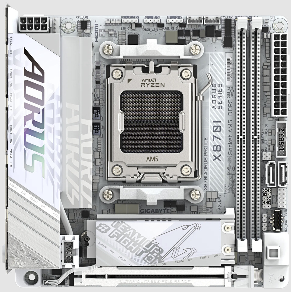 Gigabyte X870I Aorus Pro Ice motherboard