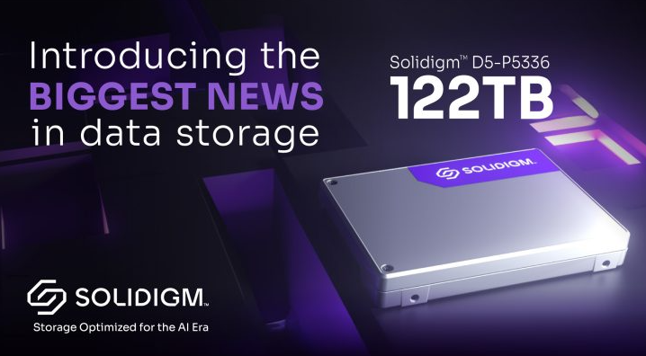 Solidigm Unveils World’s Largest “122 TB” Data Center SSD, Made for AI and Huge Data Needs