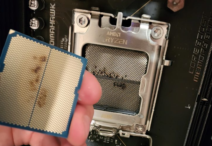 MSI Urgently Investigates Burnt X870 Motherboard and AMD Ryzen 7 9800X3D Issue