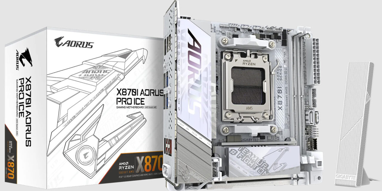 Gigabyte Launches First Mini-ITX X870 Motherboard: X870I Aorus Pro Ice