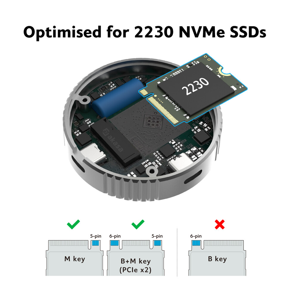 Akasa USB-C NVMe SSD Enclosure