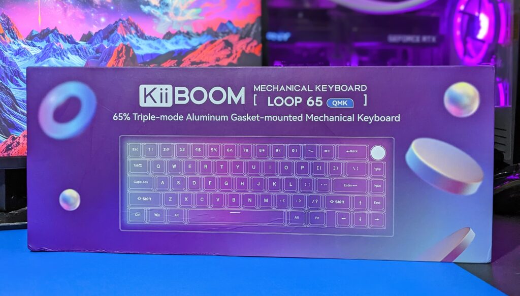 KiiBoom Loop65 Mechanical Keyboard Box is Beautiful.