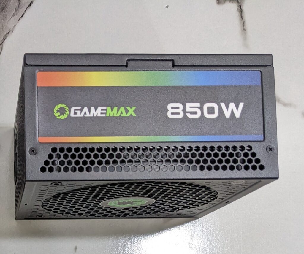 GameMax RGB Smart 850W Pro side look and air vents