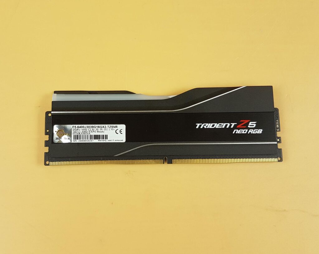 GSkill Trident Z Neo RGB 32GB 6400MHz CL30 Back View