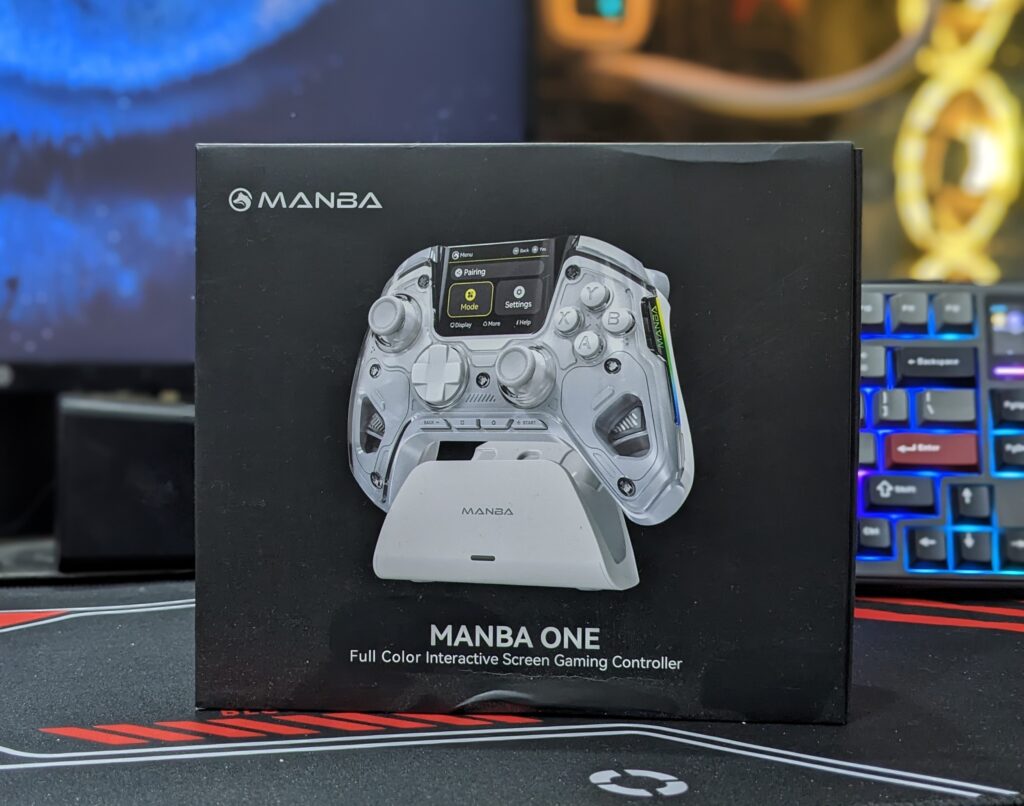 Manba One V2 Front side of the box