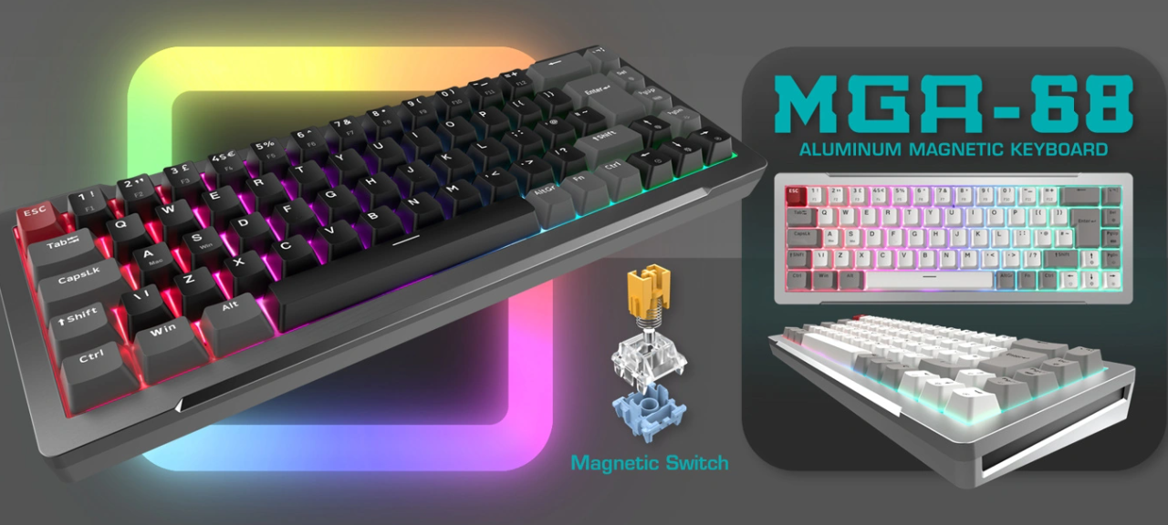 Raijintek MGA-68 Mechanical Keyboard Official with Hall-Effect Switches