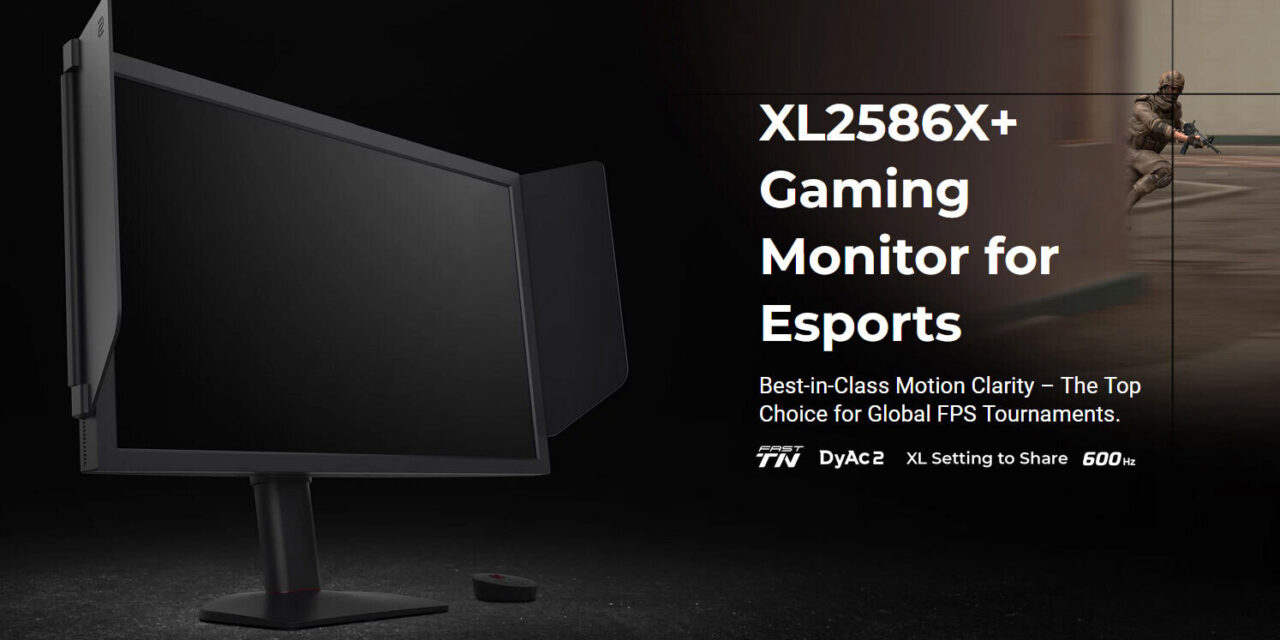 ZOWIE Launches XL2586X+ eSports Monitor with 600Hz Refresh Rate