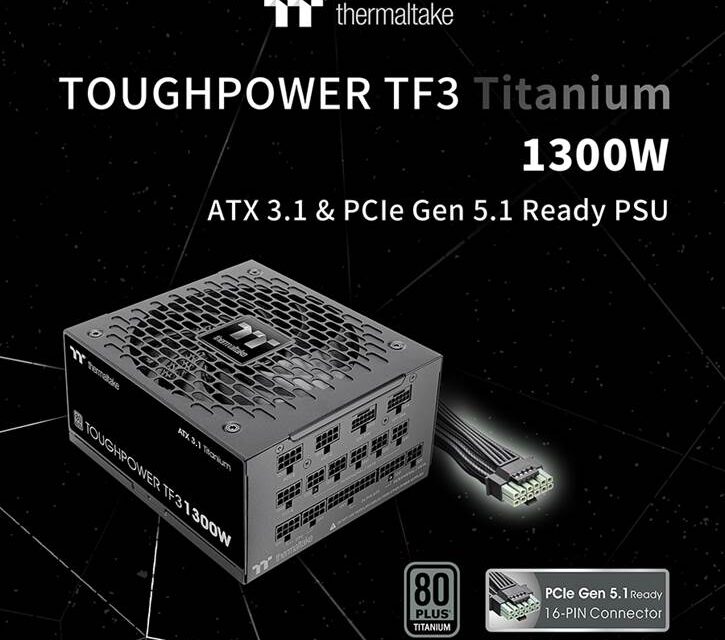 Thermaltake Releases the Toughpower TF3 1300W with Support for RTX50 Series GPUs