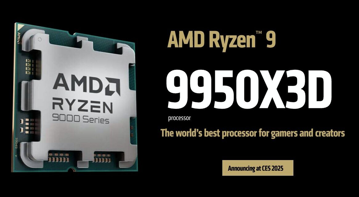 AMD Introduces Ryzen 9 9950X3D and 9900X3D “Zen 5” Desktop Processors with 3D V-Cache