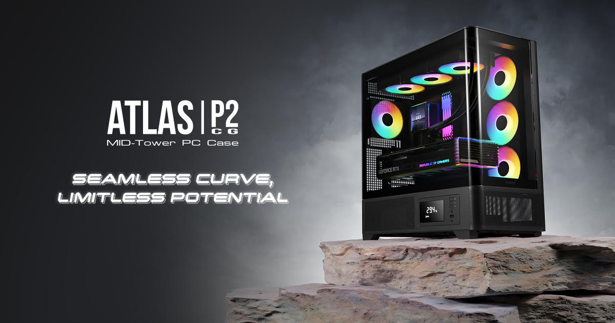 GAMDIAS ATLAS P2 CG Curved Glass Panoramic Case Launched