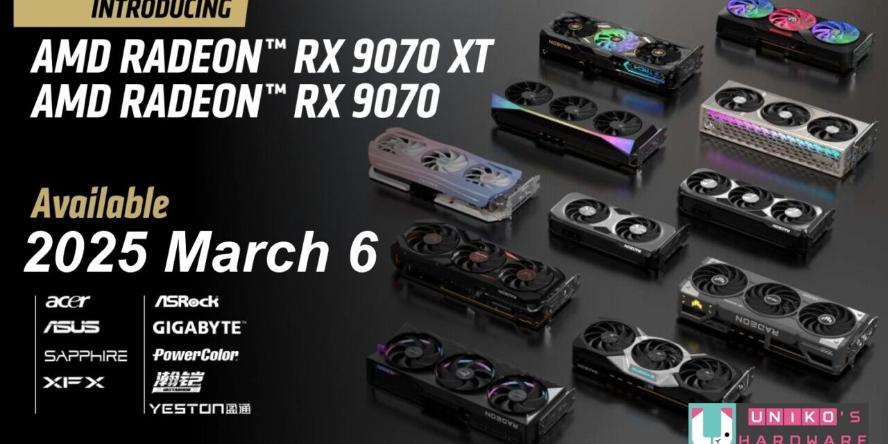 AMD Radeon RX 9070 XT Launch Reportedly Set for March 6