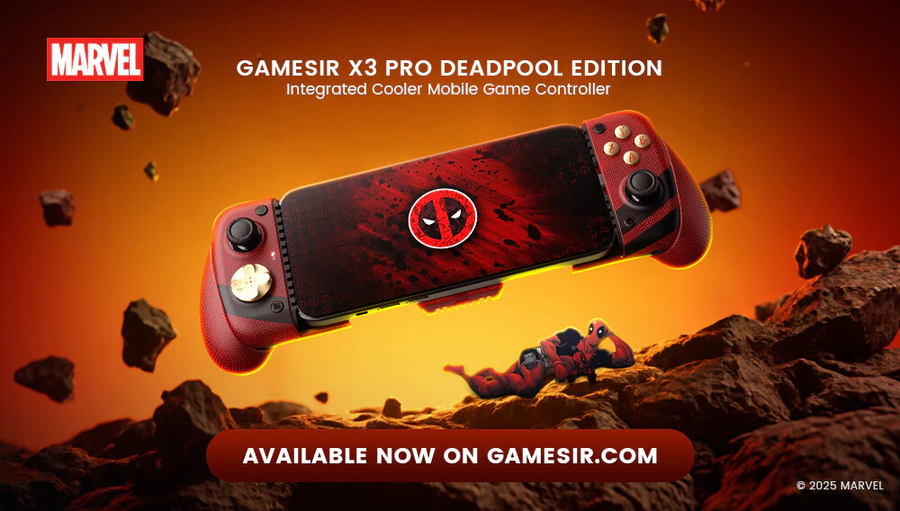 GameSir Releases X3 Pro Deadpool Edition Mobile Controller