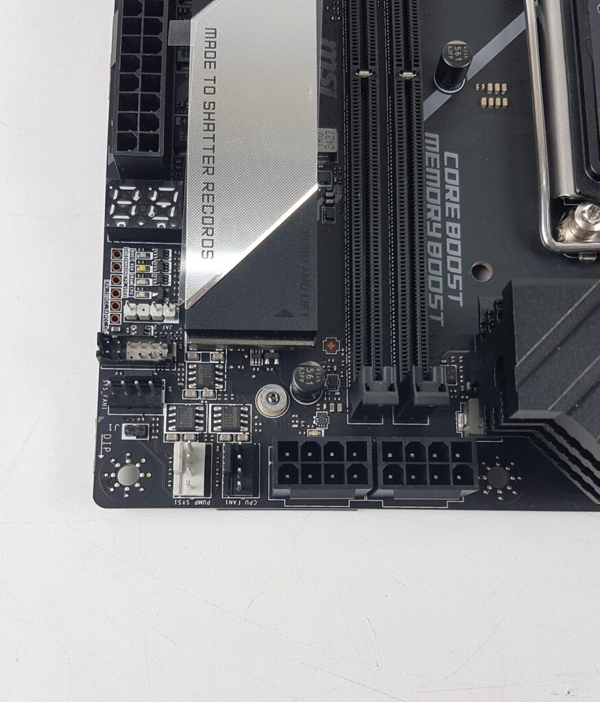 MSI MEG Z890 Unify X Motherboard Connectors Top