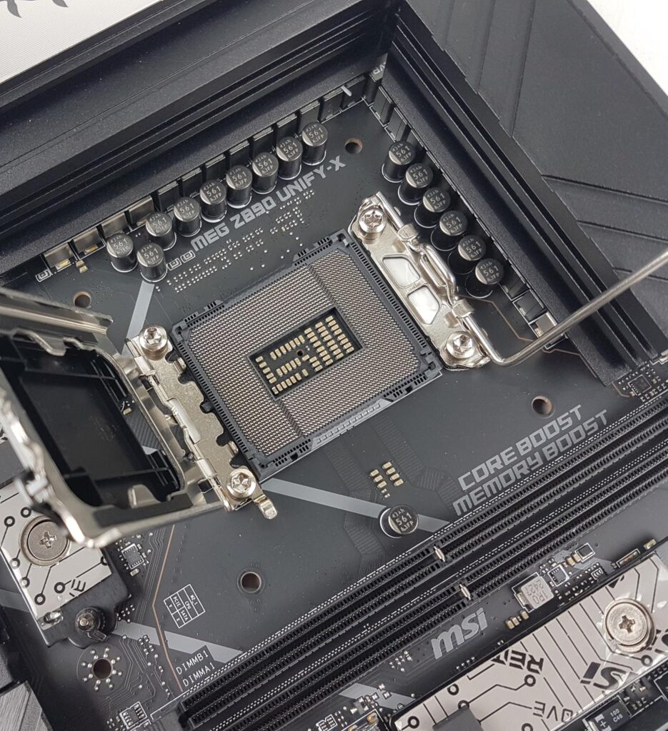 MSI MEG Z890 Unify X Motherboard Power CPU Socket