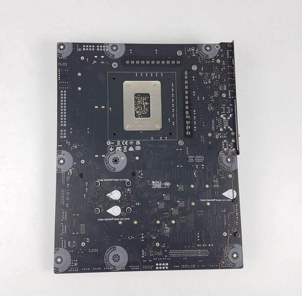 MSI MEG Z890 Unify X Motherboard Rear View without Backplate