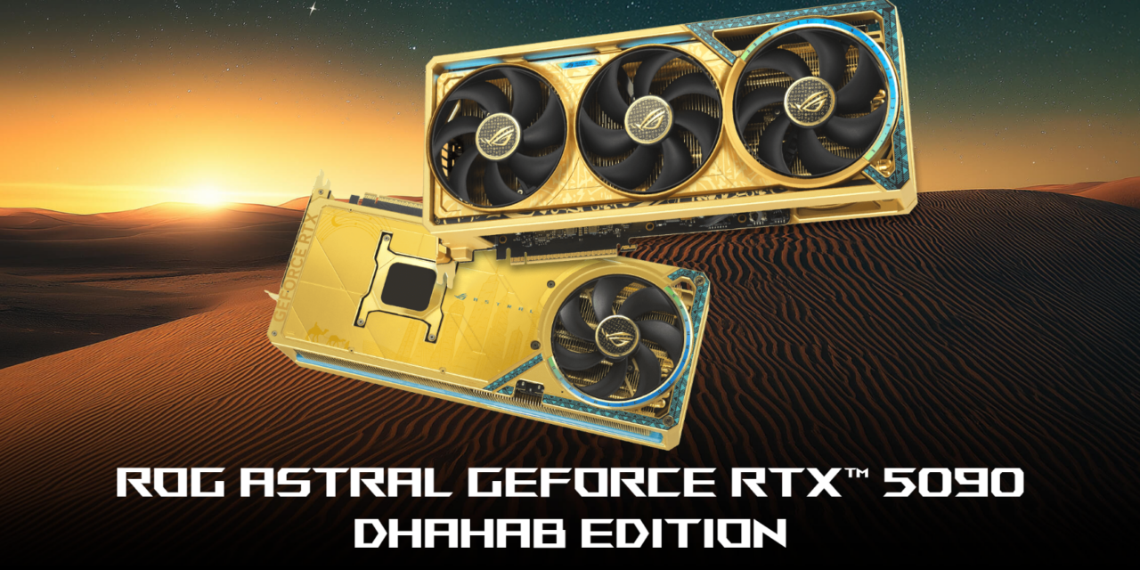 ASUS Reveals Luxury GeForce RTX 5090 ROG Astral Dhahab Edition