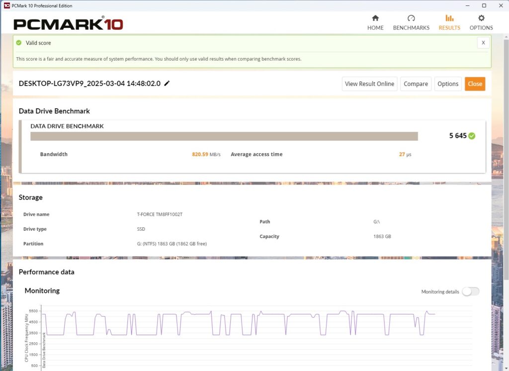 ASRock Phantom Gaming Z890 NOVA WiFi PCMARK10 Data Drive Benchmark M.2 NVMe Drive