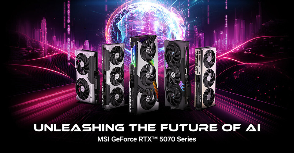 MSI Launches Custom NVIDIA GeForce RTX 5070 Graphics Cards