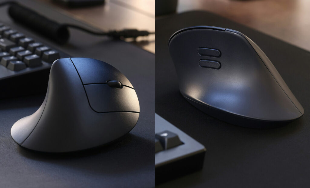 The Hansker Performance Gaming Vertical Mouse ergonomic design 