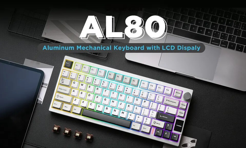 YUNZII Announces AL80 Mechanical Keyboard with LCD Screen